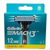 Gillette Mach 3 Manual Shaving Razor Blades (Cartridge) 12s pack