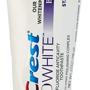 Crest 3 D White Brilliance, Enamel Safe Teeth Whitening Toothpaste, Mesmerizing Mint Flavour, 4.1 oz – Pack of 2 Rated 4.50 out of 5