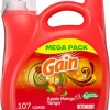 Gain + Aroma Boost Liquid Laundry Detergent, Apple Mango Tango Scent, 107 Loads, 154 fl oz, HE Compatible