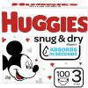Huggies Snug & Dry Diapers, Size 3, 100 Ct