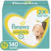 Diapers Newborn/Size 0 (< 10 lb), 140 Count - Pampers Swaddlers Disposable Baby Diapers, Enormous Pack (Packaging May Vary)
