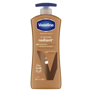 Vaseline Intensive Care Radiant Non Greasy Moisturizing Body Lotion All Skin Cocoa, 20.3 oz