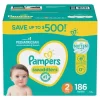 Pampers Swaddlers Diapers, Size 2 (12-18 Pounds), 180 Count Rated 5.00 out of 5